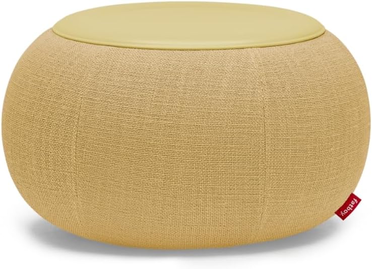 Fatboy Humpty Coffee Table | Suitable for indoor use | Fill with air to set up | UV resistance | FibreGuard Technology | Top Material: Steel | 65x65x43 cm | Honey - Image 1